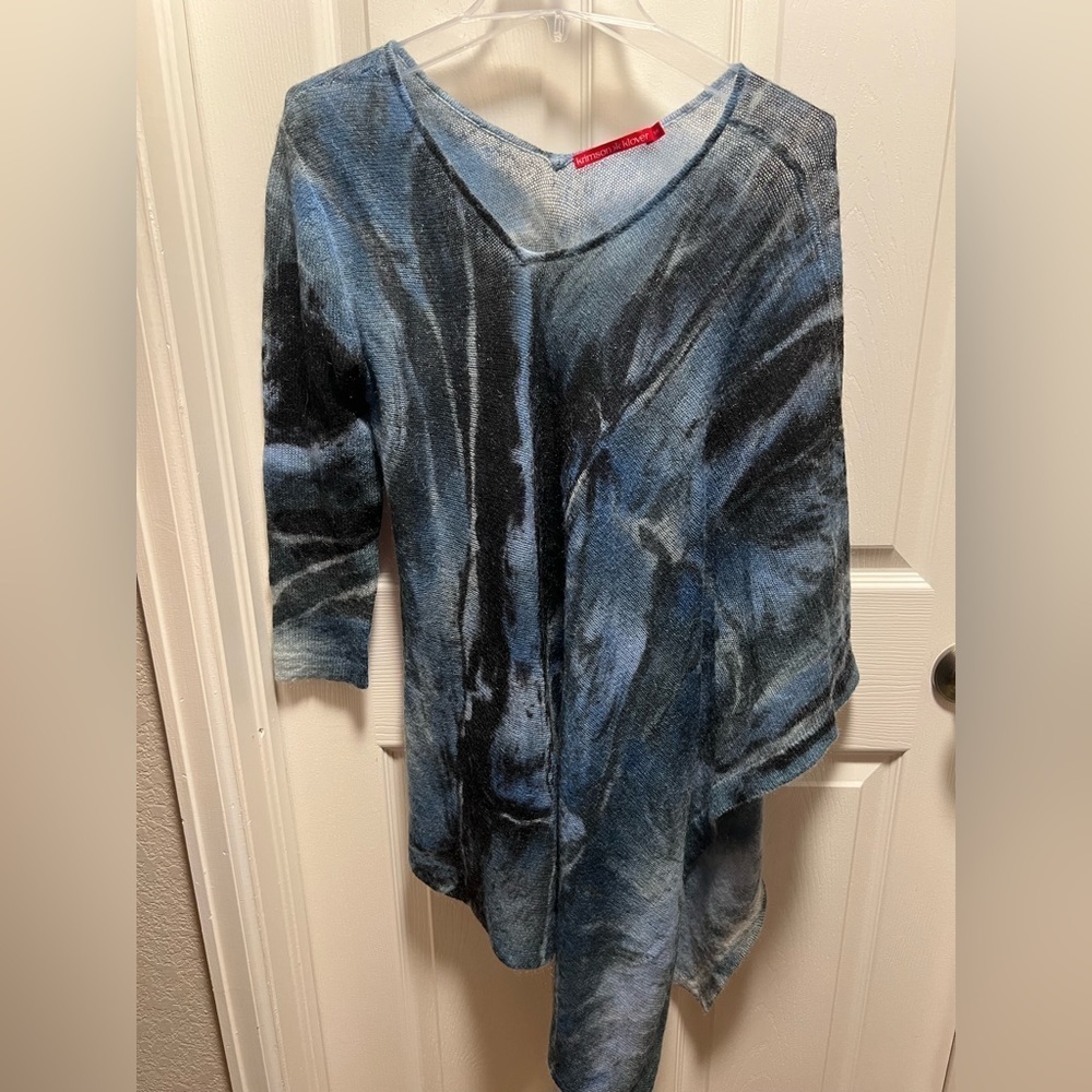 Krimson Klover | Blue‎ Pullover Lightweight Sweater Sz S/M Alpaca Nylon Wool